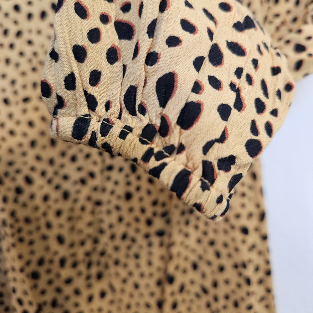 Billabong Cheetah Print Days On End Sundress Size Small - Picture 10 of 12